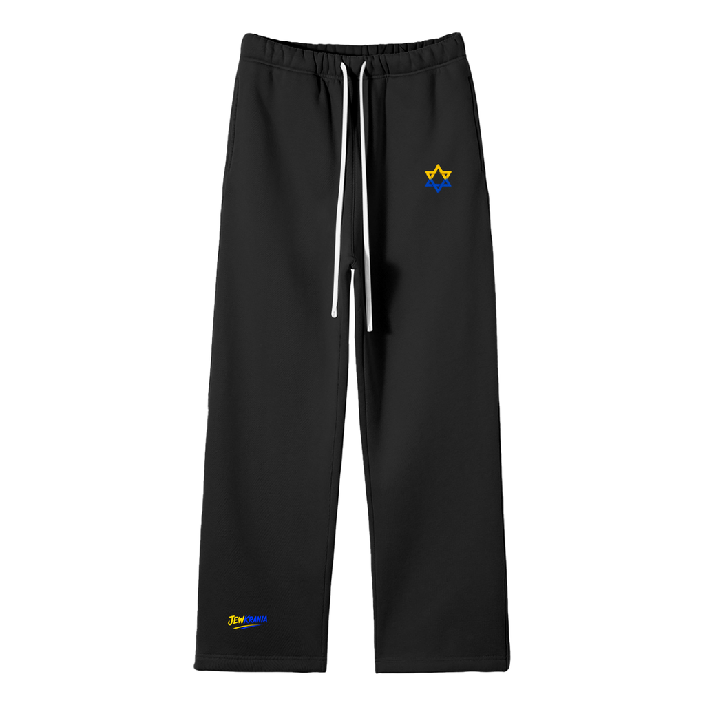 Jewkranian Unisex Fleece Straight Leg Pants